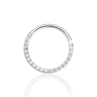 PIERCING Clicker Silver Hoop Helix Septum Daith TITANIUM 1.2/8 PIERCING Clicker Silver Hoop Helix Septum Daith TITANIUM 1.2/8