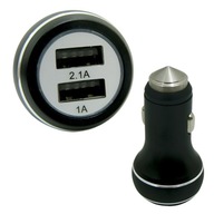 ALU USB 2v1 autonabíjačka - 3,1A ALU USB 2v1 autonabíjačka - 3,1A
