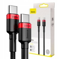 VYLEPŠENÝ KÁBEL BASEUS USB TYP C 2.0 RÝCHLO NABÍJANIE 100W 5A 2M