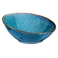 VERLO HLBOKÁ MODRÁ MISKA / ŠALÁTOVÝ NÁDOB 25 cm PORCELÁN sypaný VERLO HLBOKÁ MODRÁ MISKA / ŠALÁTOVÝ NÁDOB 25 cm PORCELÁN sypaný