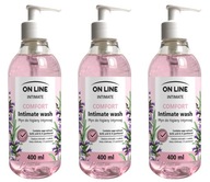 On Line tekutý na intímnu hygienu 400 ml 3 ks On Line tekutý na intímnu hygienu 400 ml 3 ks