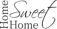 Nápis na stenu, nálepka - Home sweet home - 92 Nápis na stenu, nálepka - Home sweet home - 92