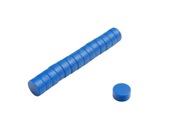 Kancelársky magnet E 12,7x6,35 - Modrý 10 kusov