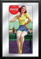 Coca-Cola pin up girl Barové zrkadlo 20X30 cm