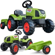 TRAKTOR S PEDÁLMI PRÍVES OBROVSKÉ KRYTY KOLIES TRAKTORA CLAAS 2+ FALK