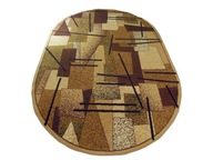 Štýlový oválny koberec Alfa Bcf Impresja Béžová 150x210