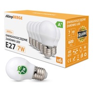 6x E27 G45 LED žiarovka 7W=60W 600lm 3 BERGE FARBY 6x E27 G45 LED žiarovka 7W=60W 600lm 3 BERGE FARBY