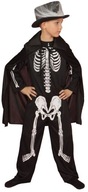 Kostým kostry s plášťom 122-128 SKELETON Kostým kostry s plášťom 122-128 SKELETON