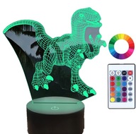 3D LED nočná lampa Jurassic Park Plexido Gravírovanie 3D LED nočná lampa Jurassic Park Plexido Gravírovanie