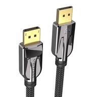 Video kábel 2x port displeja samec na samec HCABI, 8K 60Hz, 3m (čierny) Video kábel 2x port displeja samec na samec HCABI, 8K 60Hz, 3m (čierny)