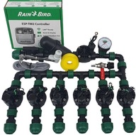 Súprava na zavlažovanie Rain Bird 6 sekcií + Filter + Manometer + Konektor kompresora Súprava na zavlažovanie Rain Bird 6 sekcií + Filter + Manometer + Konektor kompresora