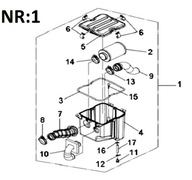 KOMPLETNÝ VZDUCHOVÝ FILTER YAMAHA GRIZZLY 300cc OEM