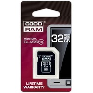 Pamäťová karta GOODRAM microSDHC 32GB cl10 + adaptér