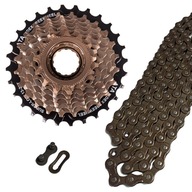 FREE SPEED SET ATA 8-rýchlostná 13-28T + DE-ONE CHAIN + CAP FREE SPEED SET ATA 8-rýchlostná 13-28T + DE-ONE CHAIN + CAP