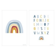 Little Dutch: Rainbow Alphabet A3 B obojstranný plagát Little Dutch: Rainbow Alphabet A3 B obojstranný plagát