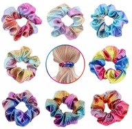VLASOVÉ VLÁSKY SCRUNCHIES SET DÚHOVÉ VIAZAČKY VLASOVÉ VLÁSKY SCRUNCHIES SET DÚHOVÉ VIAZAČKY