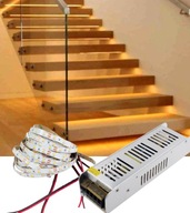 Schodiskový LED pásik vo veľkosti teplá biela