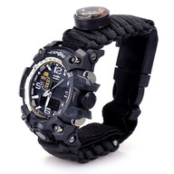 Survival Paracord Bracelet taktické hodinky Survival Paracord Bracelet taktické hodinky