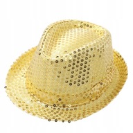 Flitrový klobúk hviezda flitre farby FEDORA Flitrový klobúk hviezda flitre farby FEDORA