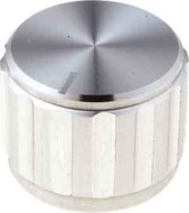 Gombík potenciometra pre os s priemerom 6,4 mm. 20 mm hliník Gombík potenciometra pre os s priemerom 6,4 mm. 20 mm hliník