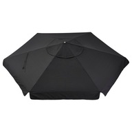 IKEA VARHOLMEN Strieška na dáždnik tmavošedá 300 cm