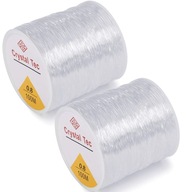 Silikónový linka 2 × Eraser pre náramky 0,8 mm 100 metrov priehľadná Silikónový linka 2 × Eraser pre náramky 0,8 mm 100 metrov priehľadná