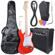 GITAROVÁ SÚPRAVA ELEKTRICKÝ GUITAROVÝ ZOSILŇOVAČ STRATOCASTER PUZDRO PRUH NA VYBERANIE GITAROVÁ SÚPRAVA ELEKTRICKÝ GUITAROVÝ ZOSILŇOVAČ STRATOCASTER PUZDRO PRUH NA VYBERANIE