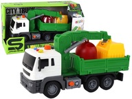 Smetiarske auto so žeriavovým trecím pohonom Znie zeleno 1:16 Smetiarske auto so žeriavovým trecím pohonom Znie zeleno 1:16