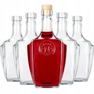 5x BONAPARTE sklenené fľaše so zátkami 500 ml na BIMBER VODKA LIQUEURS CIDER 5x BONAPARTE sklenené fľaše so zátkami 500 ml na BIMBER VODKA LIQUEURS CIDER