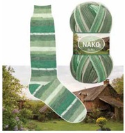 NAKO BOHO priadza 100g/400m vlnené ponožky 81815 NAKO BOHO priadza 100g/400m vlnené ponožky 81815