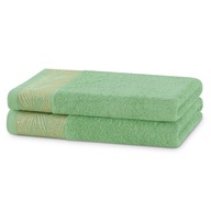 Zelené osušky, sada 2 ks, vyrobené z bavlny