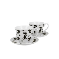 Šálky a podšálky na kávu DUO ANIMALS CATS x2 Šálky a podšálky na kávu DUO ANIMALS CATS x2