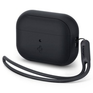 Puzdro APPLE AIRPODS PRO 1 / 2 Spigen Silicone Fit Strap, čierne