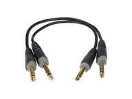 EFEKTY KÁBLOVÝ KONEKTOR 6.3 TRS 30CM AUDIO KLOTZ 2X EFEKTY KÁBLOVÝ KONEKTOR 6.3 TRS 30CM AUDIO KLOTZ 2X