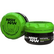 NISHMAN Matte STRONG vlasová pomáda matný ílový stylingový vosk M2 100 ml NISHMAN Matte STRONG vlasová pomáda matný ílový stylingový vosk M2 100 ml