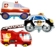 Fóliové balóny POLICAJNÁ AUTA HASIČSKÁ SLUŽBA x3 Fóliové balóny POLICAJNÁ AUTA HASIČSKÁ SLUŽBA x3