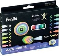 Akrylové fixy 12 farieb FIORELLO Akrylové fixy 12 farieb FIORELLO