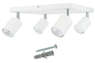 SPOT 4 GU10 STROPNÉ SVIETIDLO BIELA LED HALOGÉNOVÁ LAMPA SPOT 4 GU10 STROPNÉ SVIETIDLO BIELA LED HALOGÉNOVÁ LAMPA