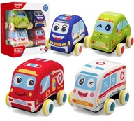 PLYŠOVÝ SOFT CARS DRIVE SET 4 vozidiel PLYŠOVÝ SOFT CARS DRIVE SET 4 vozidiel