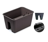 Balkónový kvetináč na zábradlie Umbra 39,6cm Veľký Balkónový kvetináč na zábradlie Umbra 39,6cm Veľký