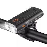 Výkonná 1000 lm LED USB predná cyklistická lampa