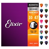 Struny na akustickú gitaru Elixir 10-47 | 11002 Struny na akustickú gitaru Elixir 10-47 | 11002