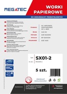 Papierové vrecká Megatec pre Starmix 50 l, sada 5 ks Papierové vrecká Megatec pre Starmix 50 l, sada 5 ks