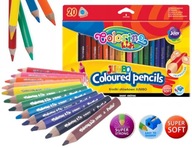 Colorino ceruzky, hrubé, trojuholníkové, 20 farieb