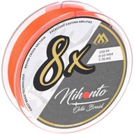 pletená šnúra Mikado Nihonto Octa Braid Fluo Orange 0,10 mm 150 m pletená šnúra Mikado Nihonto Octa Braid Fluo Orange 0,10 mm 150 m