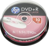 DVD+R DL 8,5 GB dvojvrstvový disk HP 10 kusov