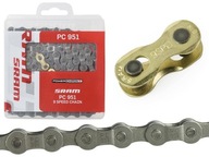 Reťaz SRAM PC 951, 9-rýchlostná, 114 článkov + klip Reťaz SRAM PC 951, 9-rýchlostná, 114 článkov + klip