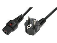 Schuko / IEC C13 napájací kábel 1m Schuko / IEC C13 napájací kábel 1m