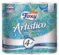 FOXY Artistico toaletný papier biely 4 ks.