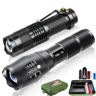 2x CREE XM-L T6 + Q5 ZOOM LED baterka - DOSAH 1KM 2x CREE XM-L T6 + Q5 ZOOM LED baterka - DOSAH 1KM